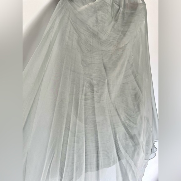 Tony Bowls One-shoulder Cocktail Dress with Ruched Body and Jewelled Neckline - Picture 4 of 15